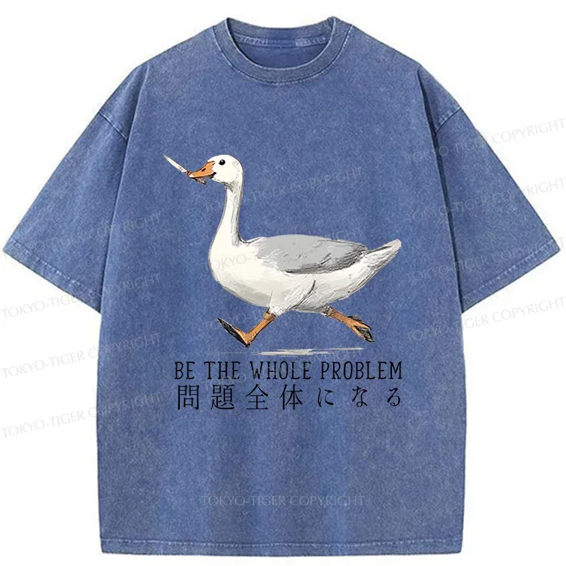 Tokyo-Tiger Running Stupid Goose Washed T-Shirt