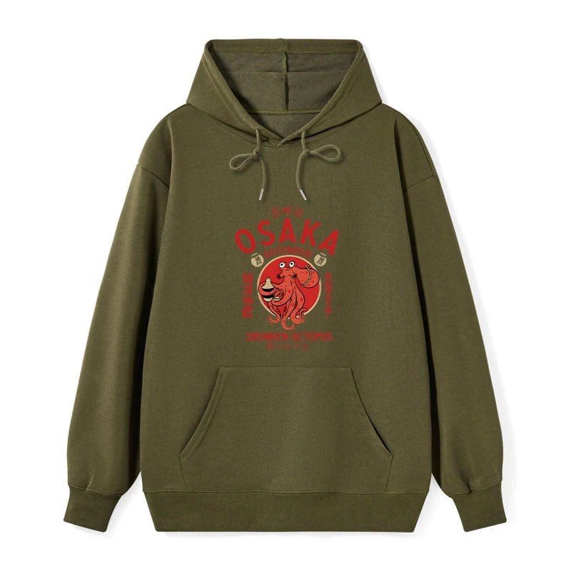 Tokyo-Tiger Drunken Octopus Japan Classic Hoodie