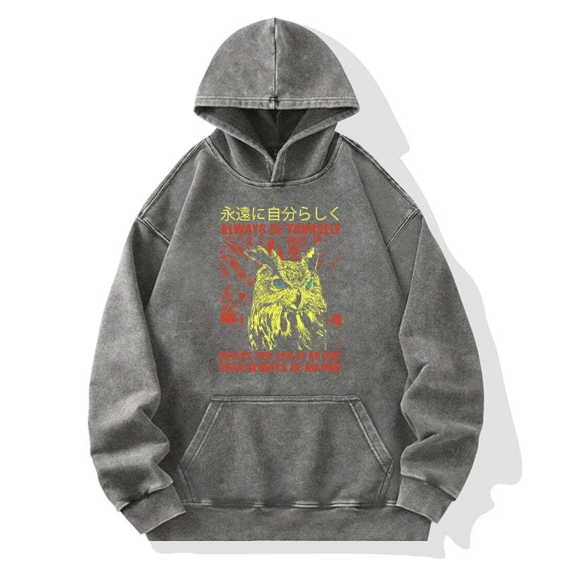 Tokyo-Tiger Always Be Yourself Japanese Washed Hoodie