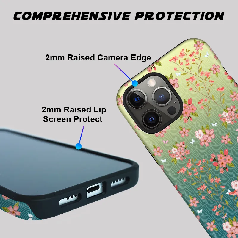 Tokyo-Tiger Sakura Blossom Waves Phone Case