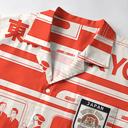 Tokyo-Tiger Tokyo Subway Chronicles Aloha Hawaiian Shirt