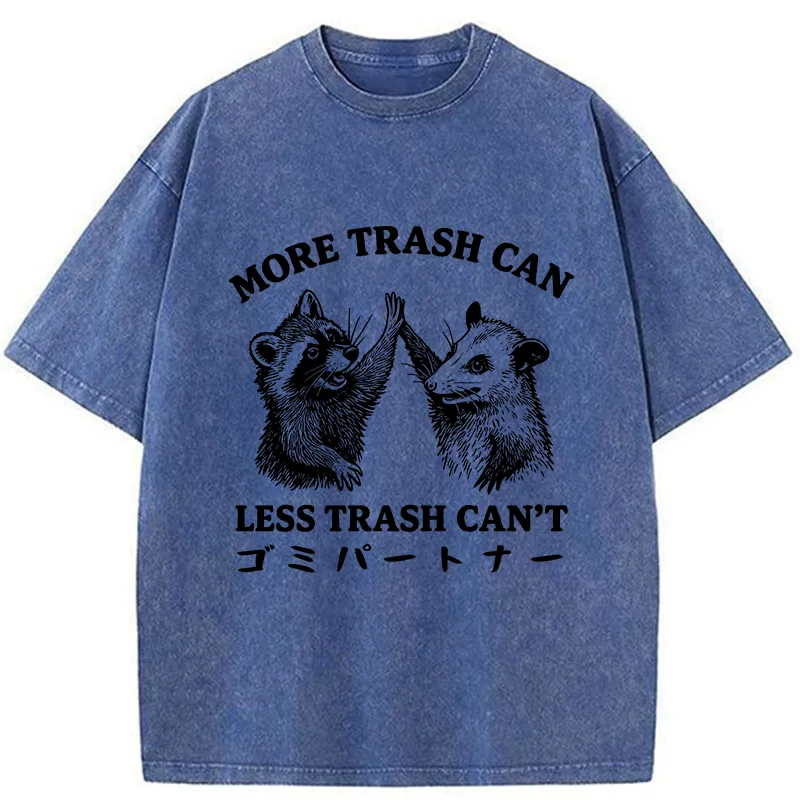 Tokyo-Tiger Trash Friends Funny Washed T-Shirt