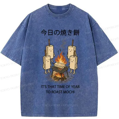 Tokyo-Tiger Today's Roast Mochi Washed T-Shirt