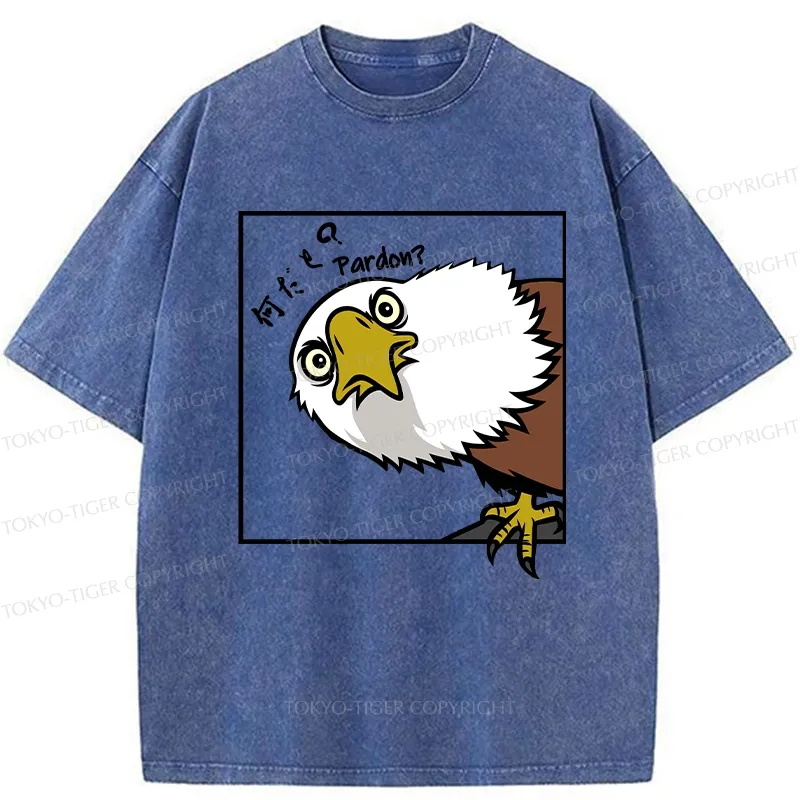Tokyo-Tiger Curious Eagle Washed T-Shirt