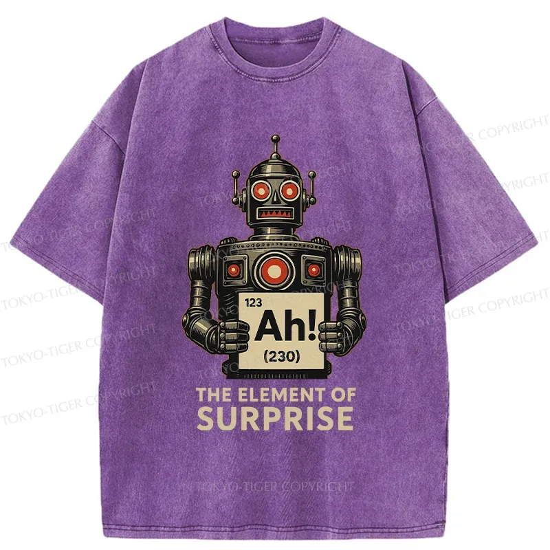Tokyo-Tiger Machine Gets Surprised Washed T-Shirt
