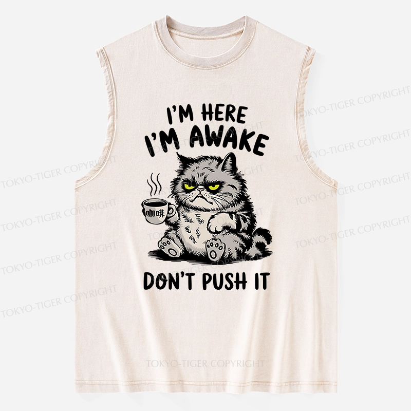 Tokyo-Tiger Tired Cat Washed Tank