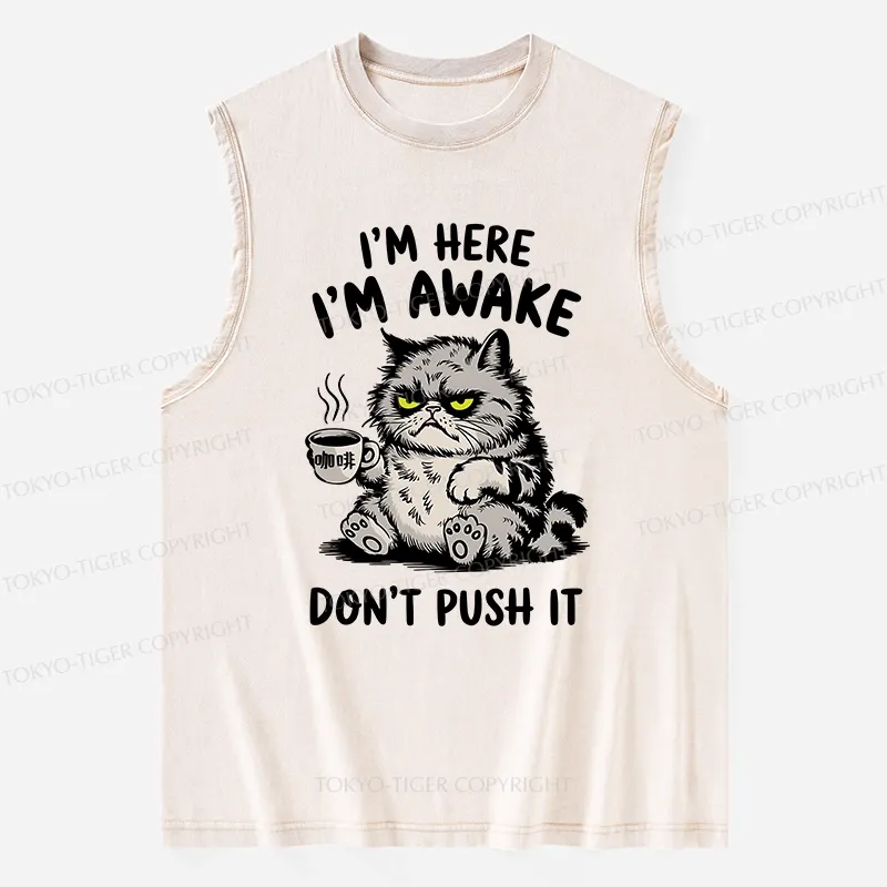 Tokyo-Tiger Tired Cat Washed Tank