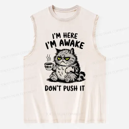 Tokyo-Tiger Tired Cat Washed Tank