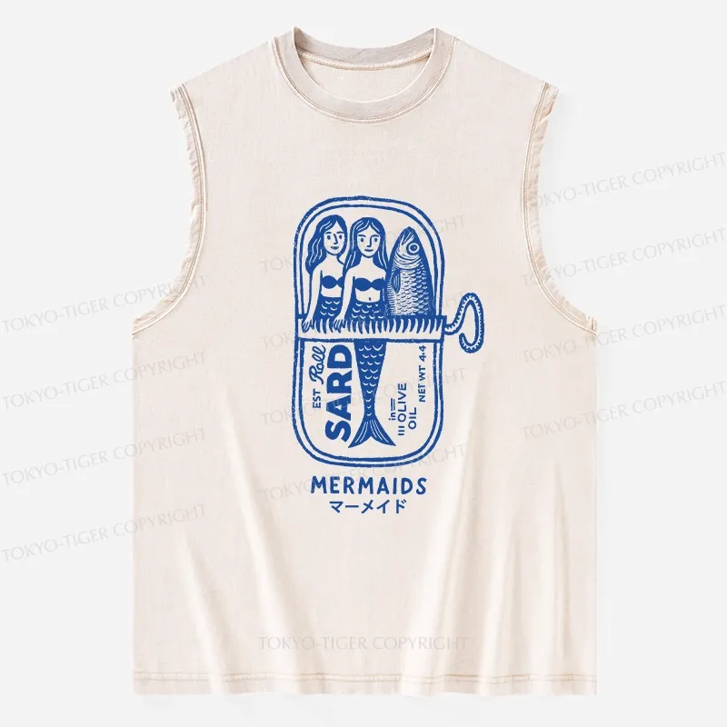 Tokyo-Tiger Mermaid Can Washed Tank