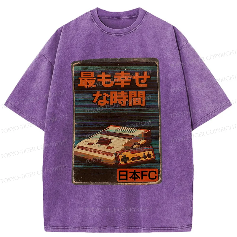 Tokyo-Tiger Vintage Japanese Items Washed T-Shirt