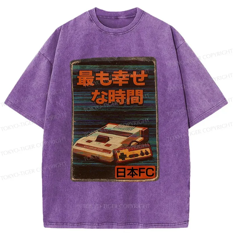 Tokyo-Tiger Vintage Japanese Items Washed T-Shirt