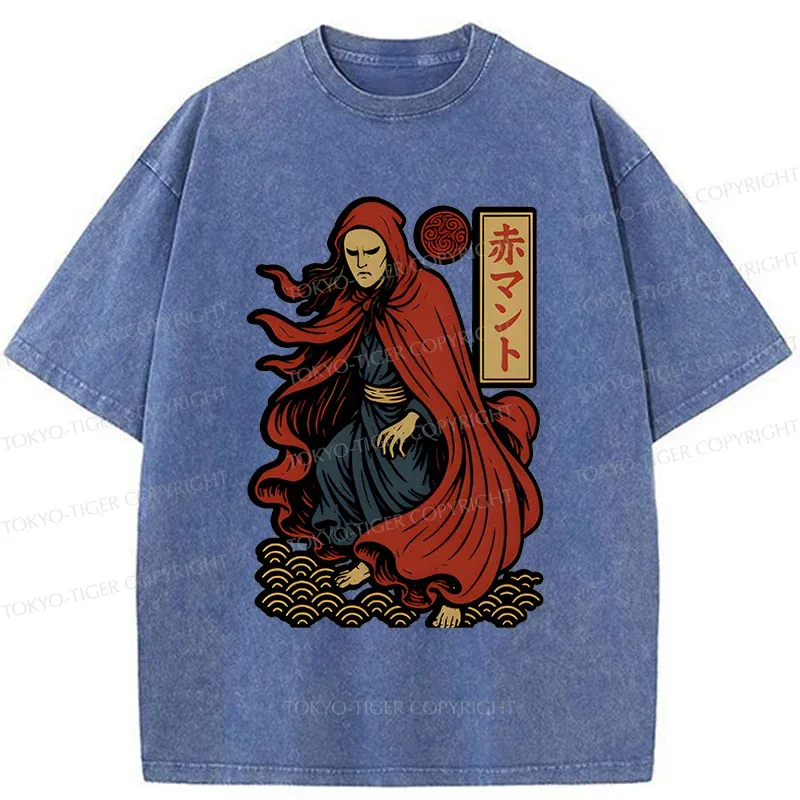 Tokyo-Tiger What Color Toilet Paper Do You Want? Washed T-Shirt