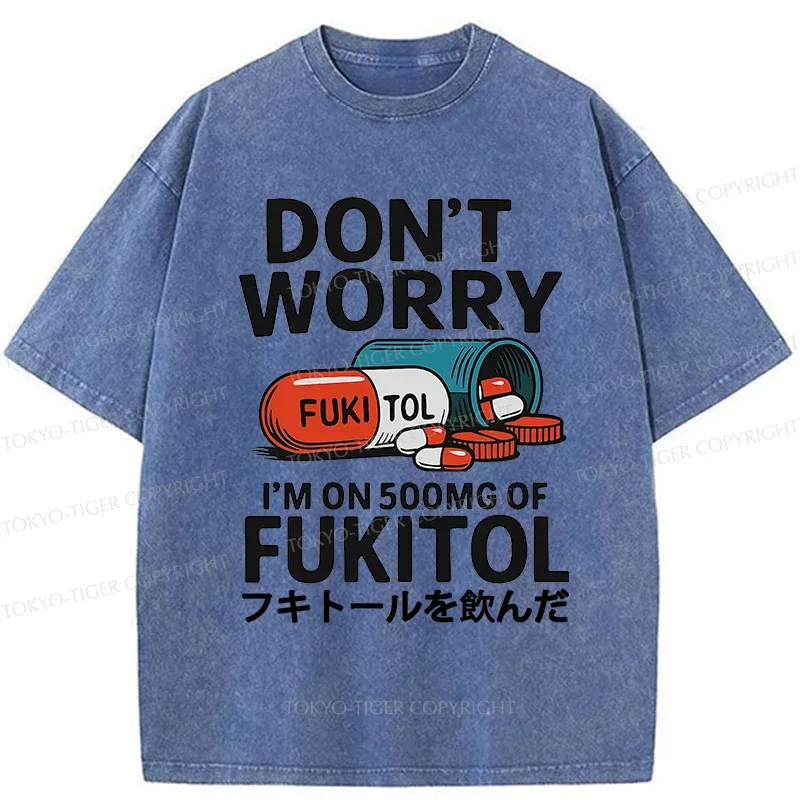 Tokyo-Tiger I'm Taking Sedatives Washed T-Shirt