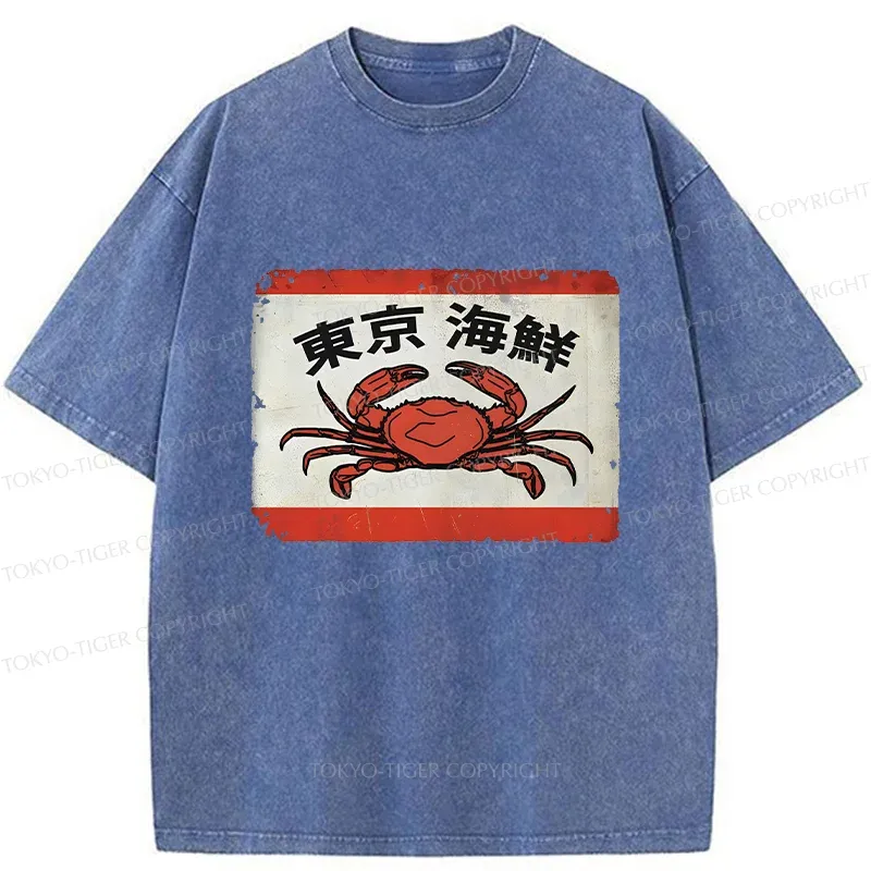 Tokyo-Tiger Tokyo Seafood Washed T-Shirt