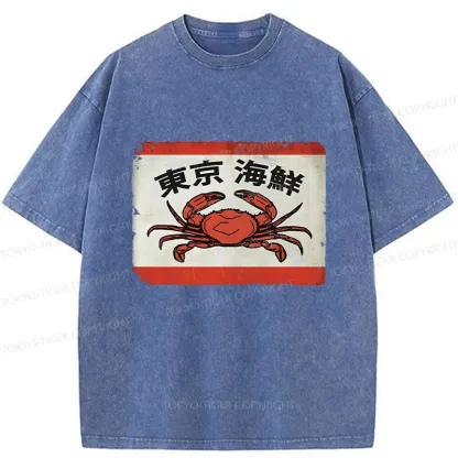 Tokyo-Tiger Tokyo Seafood Washed T-Shirt