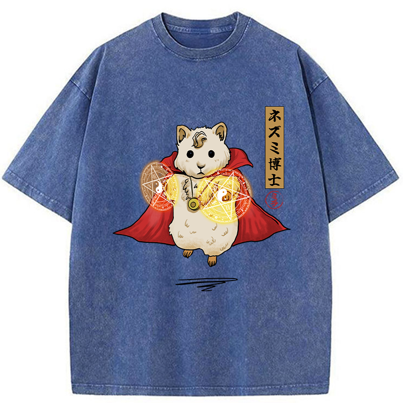 Tokyo-Tiger Doctor Mouse Japanese Washed T-Shirt