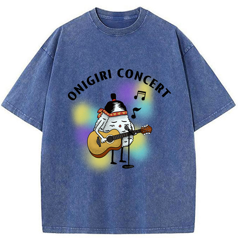 Tokyo-Tiger Rice Ball Concert Washed T-Shirt