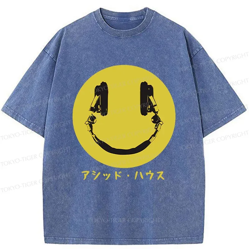 Tokyo-Tiger House Music Washed T-Shirt
