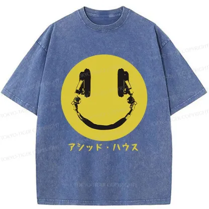 Tokyo-Tiger House Music Washed T-Shirt