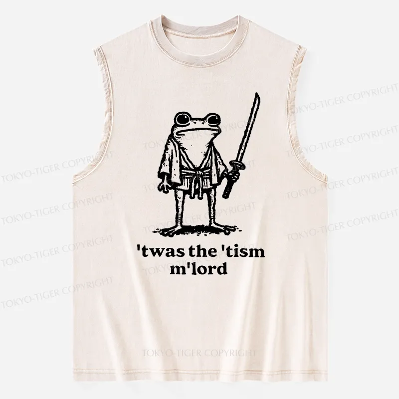 Tokyo-Tiger Focused Samurai Frog Washed Tank