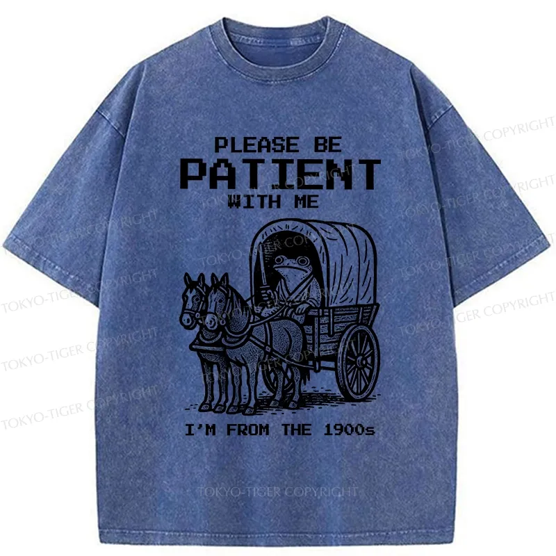 Tokyo-Tiger Please Be Patient With Me Washed T-Shirt