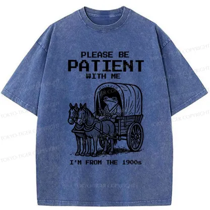 Tokyo-Tiger Please Be Patient With Me Washed T-Shirt