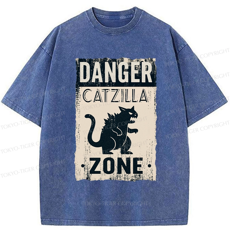 Tokyo-Tiger Danger Zone Washed T-Shirt