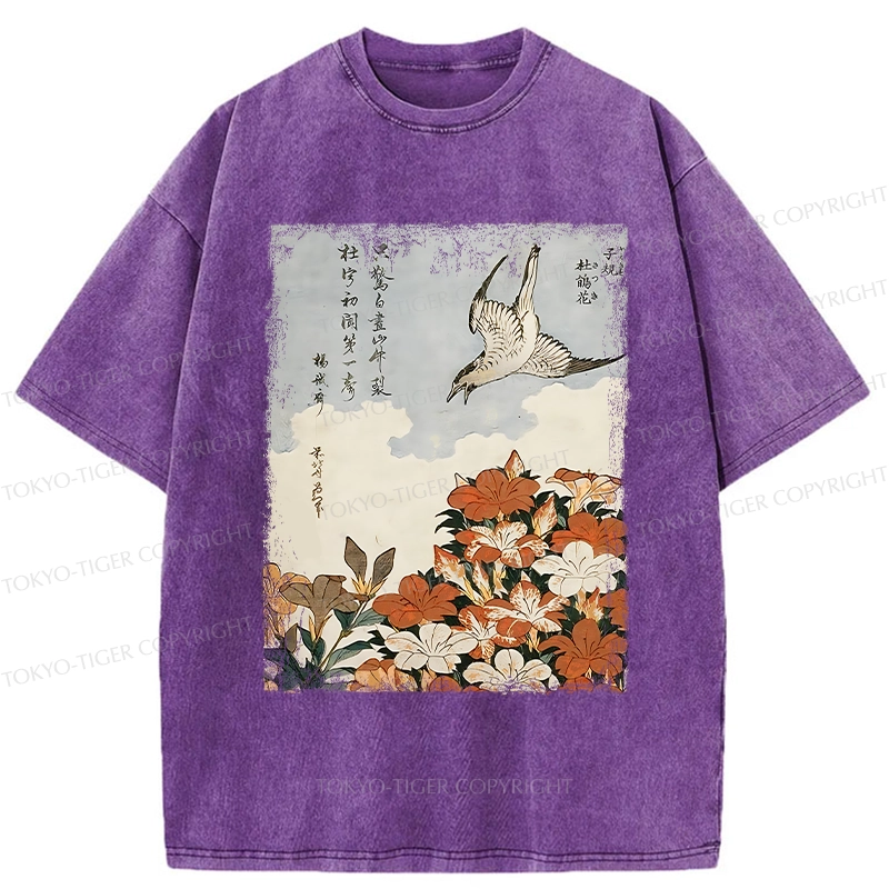Tokyo-Tiger Azalea And Rhododendron Washed T-Shirt