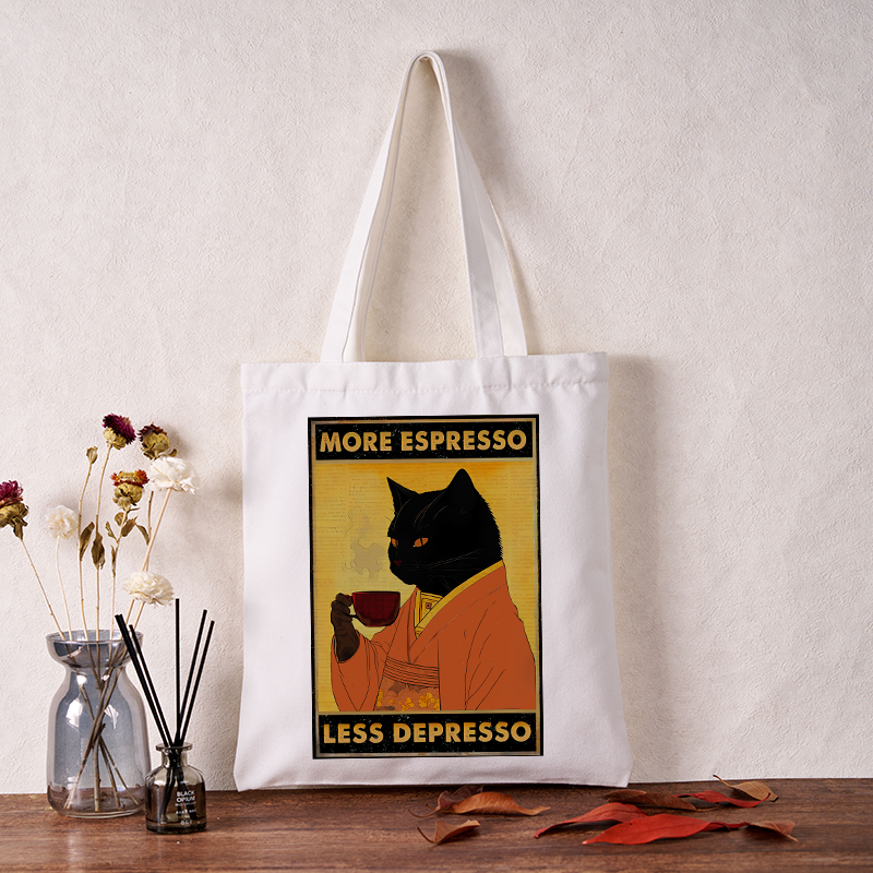 Tokyo-Tiger Increase Espresso Decrease Distress Tote Bag