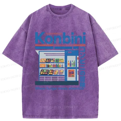 Tokyo-Tiger Japanese Convenience Store Washed T-Shirt