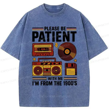 Tokyo-Tiger 90s Retro Stuff Washed T-Shirt