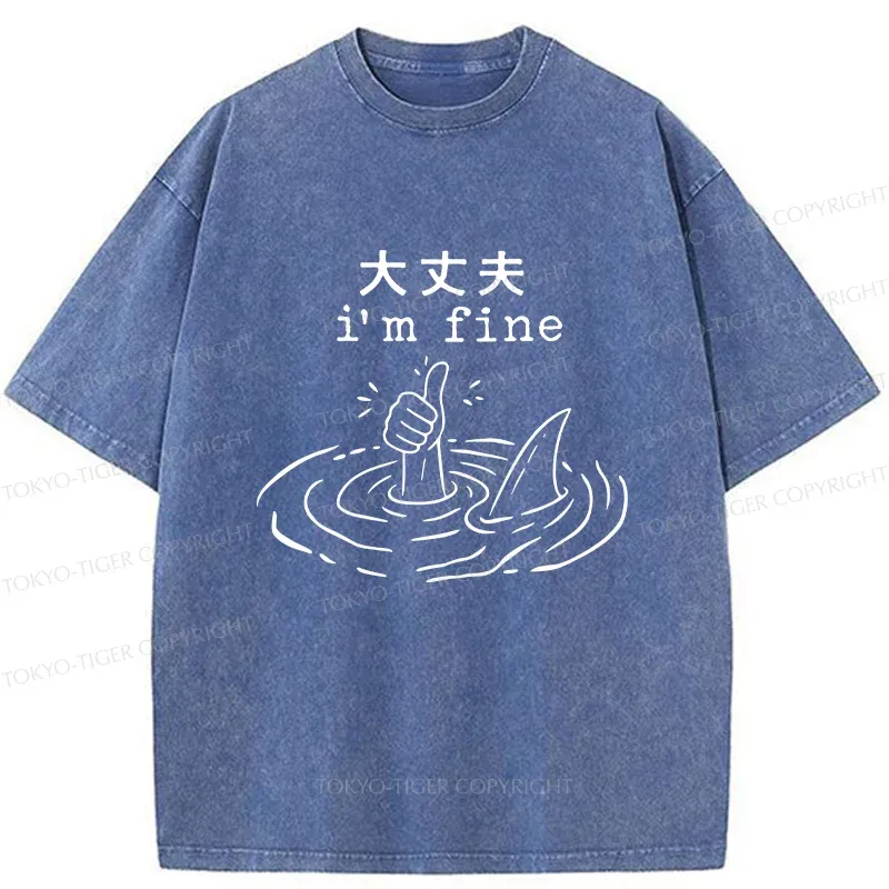 Tokyo-Tiger People In Danger Washed T-Shirt