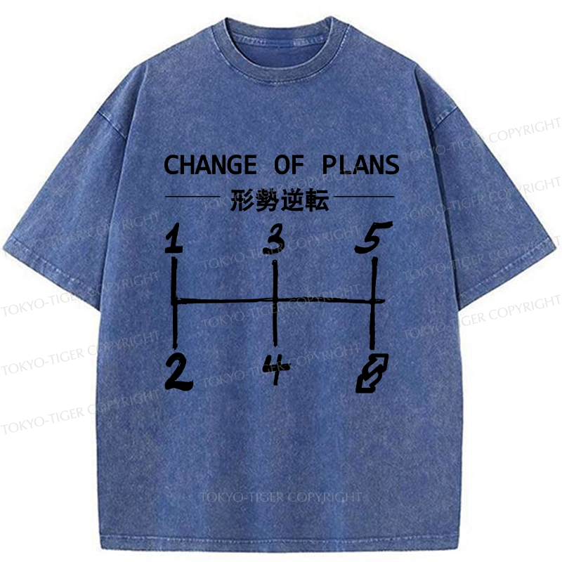 Tokyo-Tiger Change Of Plans Washed T-Shirt