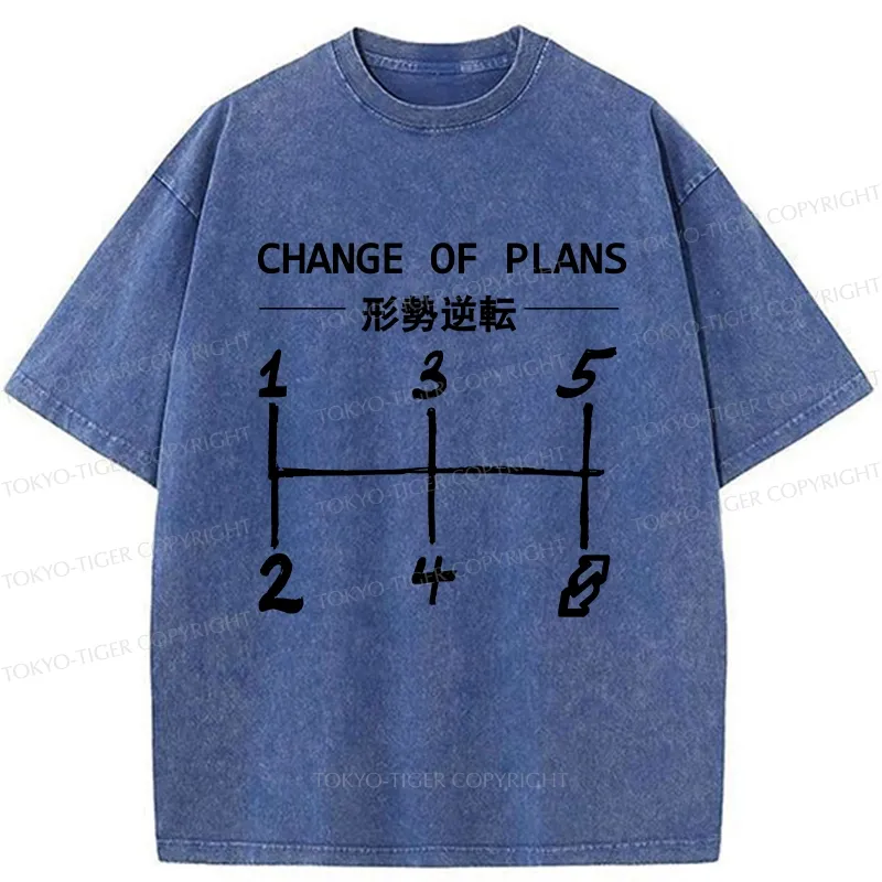 Tokyo-Tiger Change Of Plans Washed T-Shirt