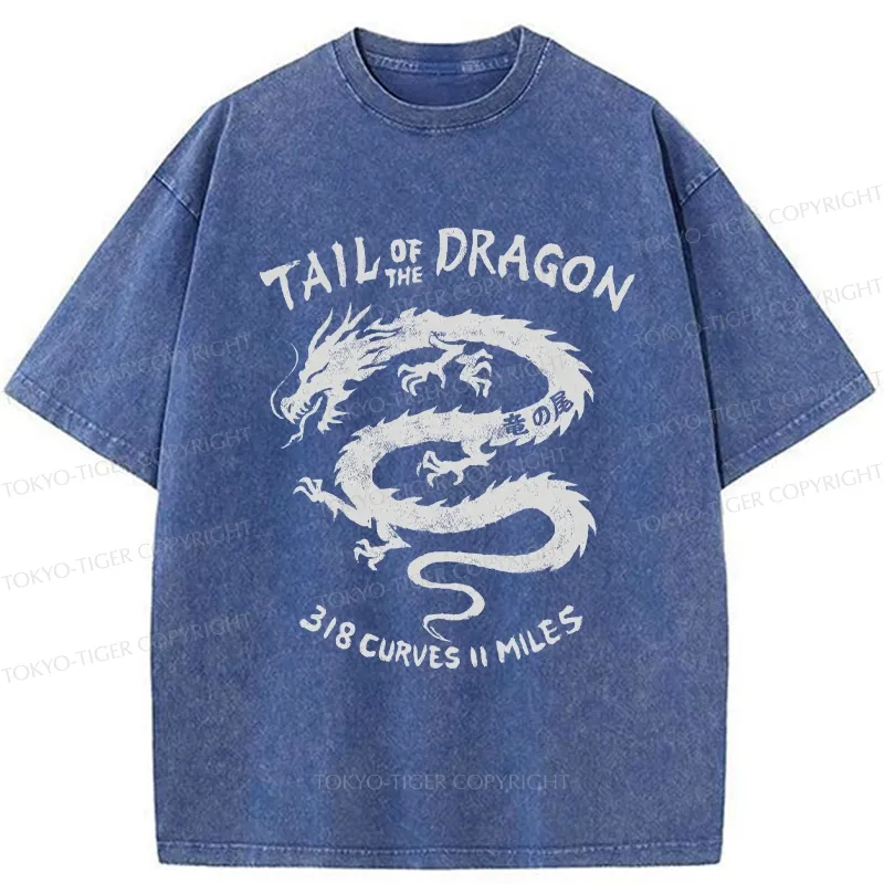 Tokyo-Tiger Tail Of The Dragon Washed T-Shirt