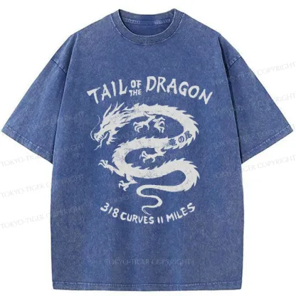 Tokyo-Tiger Tail Of The Dragon Washed T-Shirt