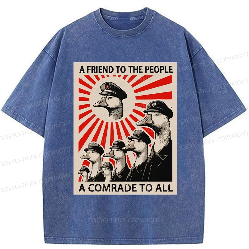 Tokyo-Tiger Comrade Goose Washed T-Shirt