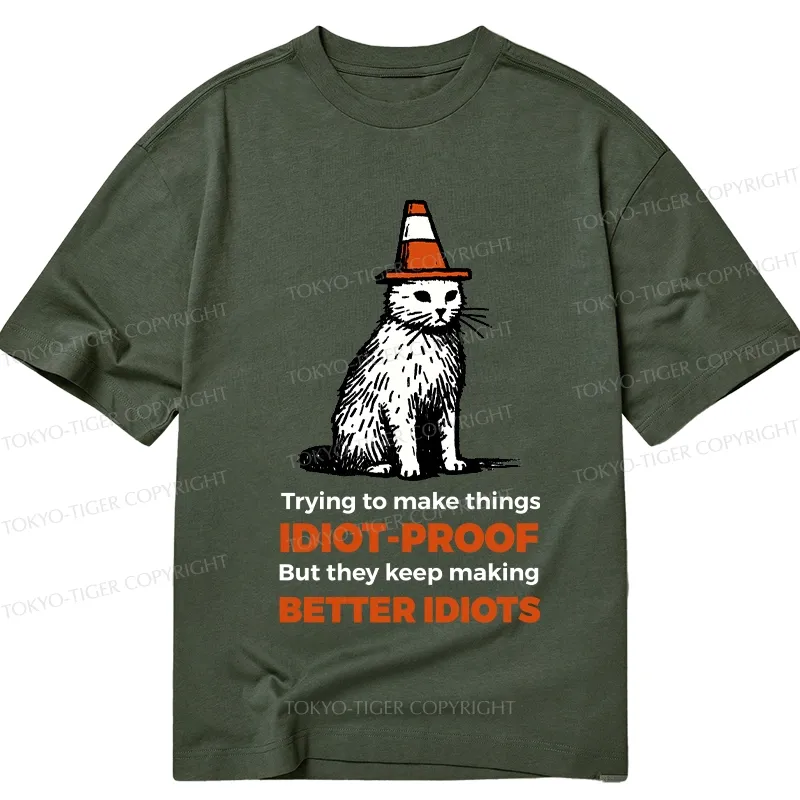 Tokyo-Tiger Stupid Cat Classic T-Shirt