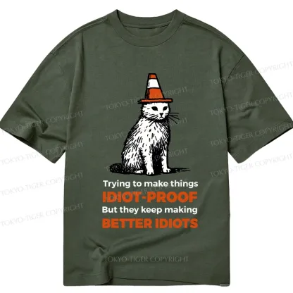 Tokyo-Tiger Stupid Cat Classic T-Shirt