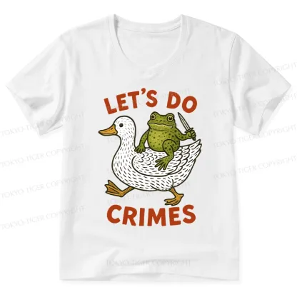 Tokyo-Tiger Frog Ready To Commit Crime V-Neck Classic T-Shirt