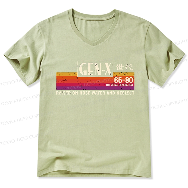 Tokyo-Tiger X Era Retro V-Neck Classic T-Shirt