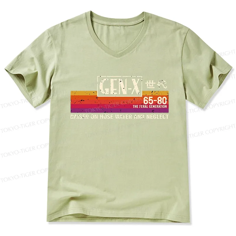 Tokyo-Tiger X Era Retro V-Neck Classic T-Shirt