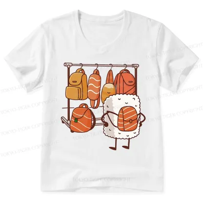 Tokyo-Tiger Sushi Is Selecting Backpacks V-Neck Classic T-Shirt