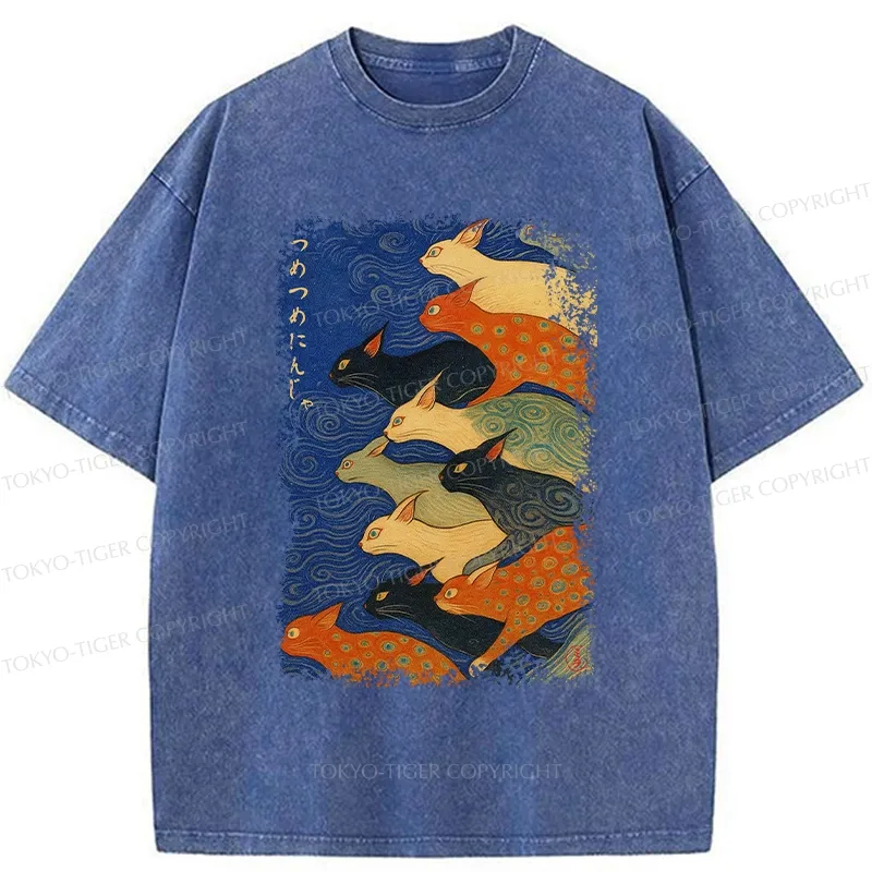 Tokyo-Tiger Claw-some Ninja Washed T-Shirt