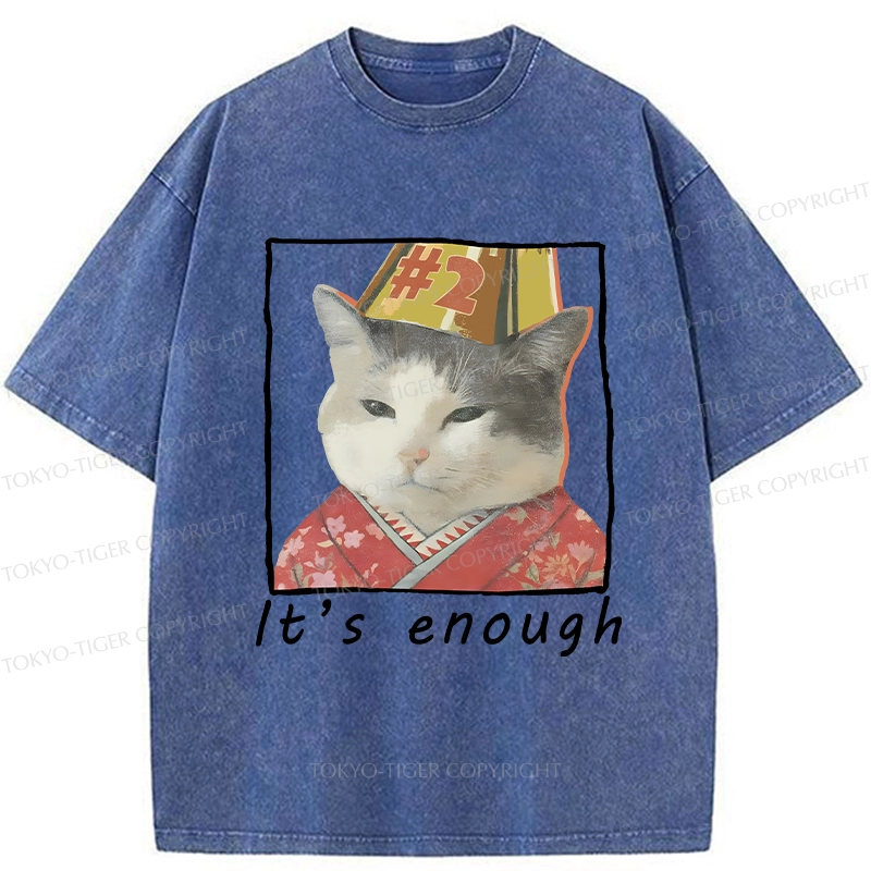 Tokyo-Tiger It's Enough Washed T-Shirt