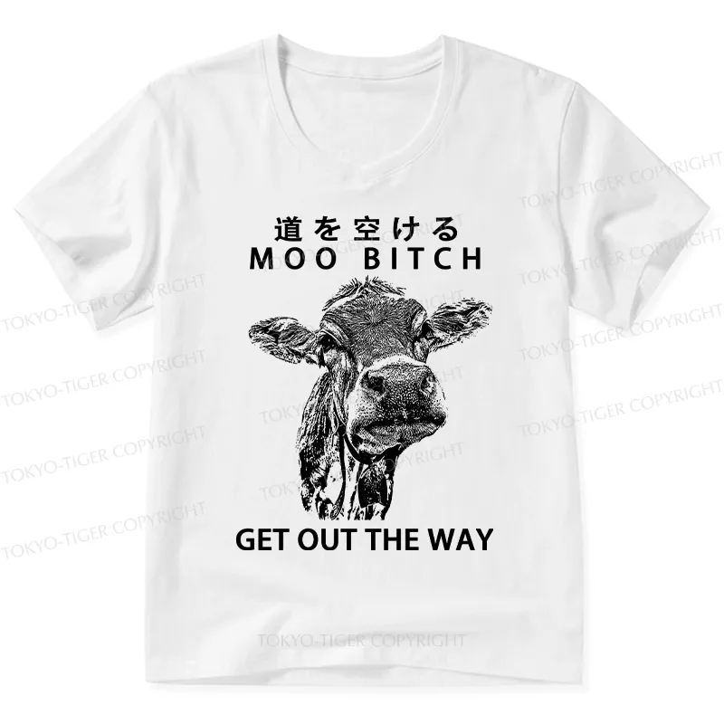 Tokyo-Tiger Funny Cow V-Neck Classic T-Shirt