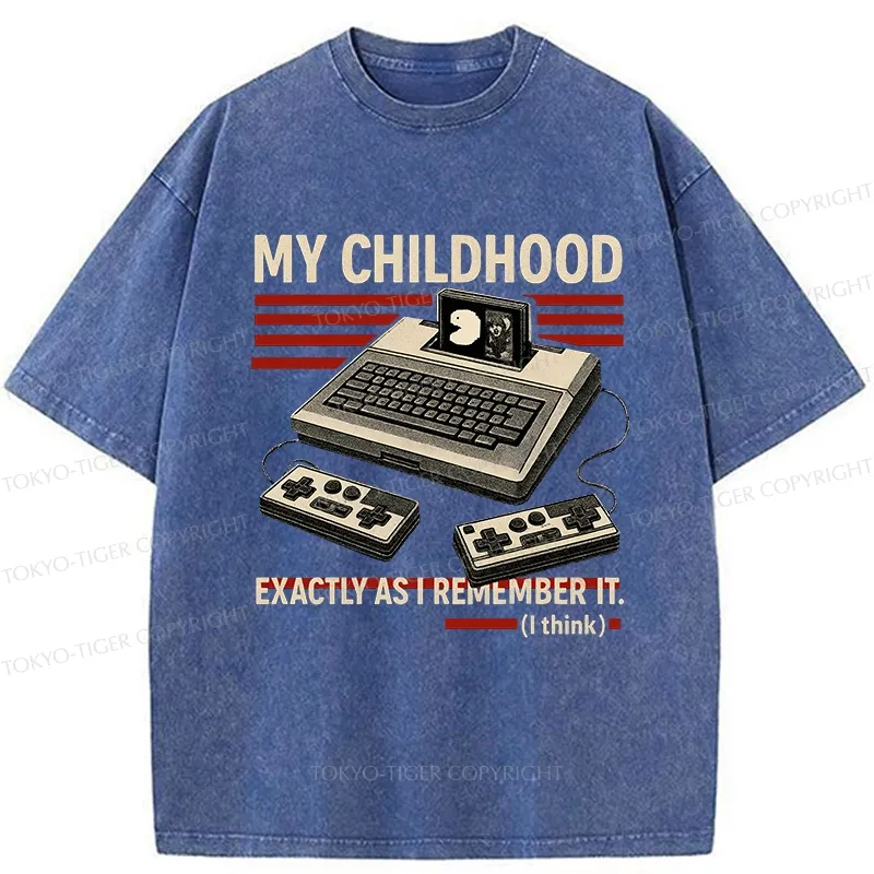 Tokyo-Tiger My Childhood Exactly As I Remember It Washed T-Shirt