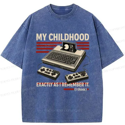 Tokyo-Tiger My Childhood Exactly As I Remember It Washed T-Shirt