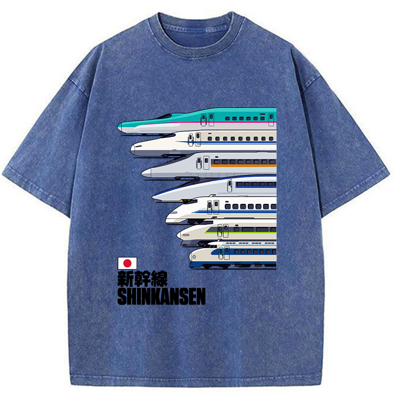 Tokyo-Tiger Japan Shinkansen Washed T-Shirt