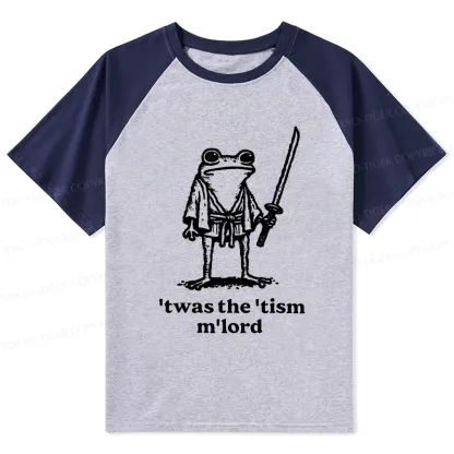 Tokyo-Tiger Focused Samurai Frog Raglan T-shirt